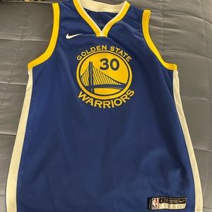 Golden State home Kids Steph Curry Jersey size Large.